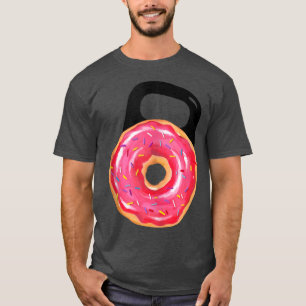 ケトルベルドーナツドーナツリフティングトレーニングジムフィッツ Tシャツ