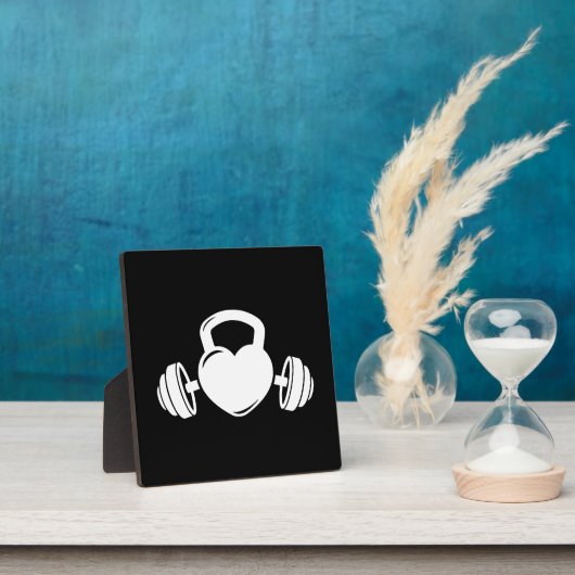 ケトルベルバーベルラブジムトレーニング やる気を起こさせる フォトプラーク (インサイチュ)