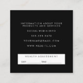 ケトルベルパーソナルトレーナーアポイントメント 予約カード (裏面)