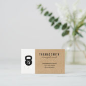 ケトルベルパーソナルトレーナーナチュラルカラーブロック 名刺 (スタンド正面)