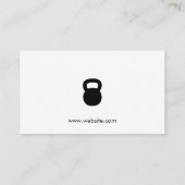 ケトルベルパーソナルトレーナーナチュラルカラーブロック 名刺 (裏面)