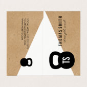 ケトルベルパーソナルトレーナー幾何学 名刺 (外部フラット)