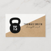 ケトルベルパーソナルトレーナー幾何学 名刺 (正面)