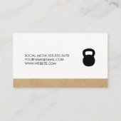 ケトルベルパーソナルトレーナー 名刺 (裏面)