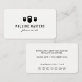 ケトルベルフィットネスコーチロイヤリティカード ロイヤリティカード (正面/裏面)