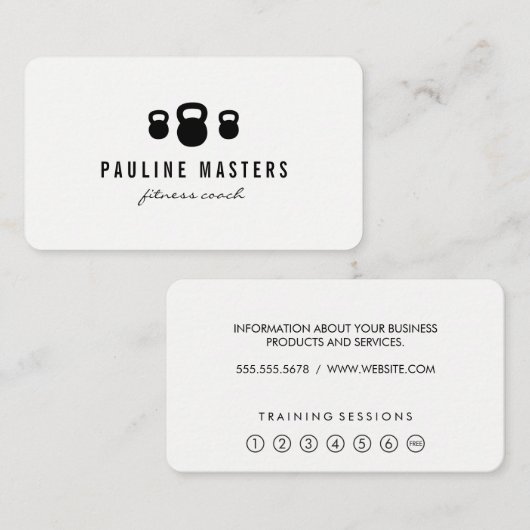 ケトルベルフィットネスコーチロイヤリティカード ロイヤリティカード (正面/裏面)