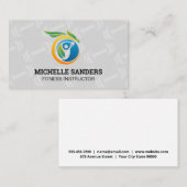 ケトルベルフィットネスロゴ | ダンベルパターン 名刺 (正面/裏面)