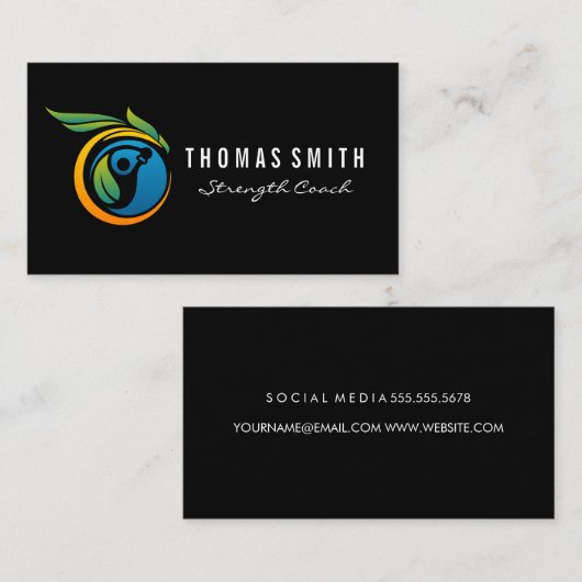 ケトルベルフィットネスロゴ | パーソナルトレーナー 名刺 (正面/裏面)