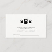 ケトルベルラック |パーソナルトレーナー 予約カード (裏面)