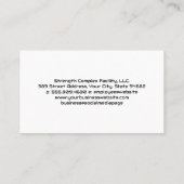 ケトルベルロゴ | 健康フィットネストレーナー 名刺 (裏面)