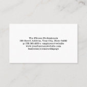 ケトルベルロゴ | 健康フィットネス 名刺 (裏面)