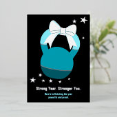 ケトルベル強い年より強い青い黒 箔シーズンカード (立ち正面)