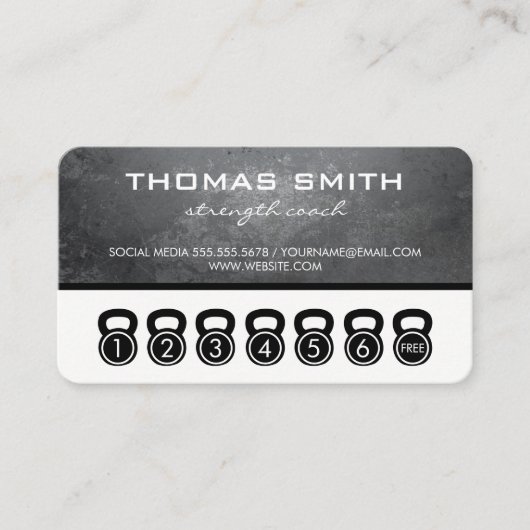 ケトルベル/パンチカードセッショングランジ/ ロイヤリティカード (正面)