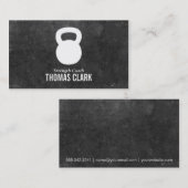 ケトルベル | パーソナルトレーナー(石板) 名刺 (正面/裏面)