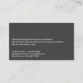 ケトルベル |フィットネスQRコードオプション 名刺 (裏面)