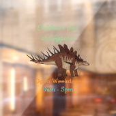 ケトロサウルス漫画イラストレーション ウィンドウサイン (シート2)