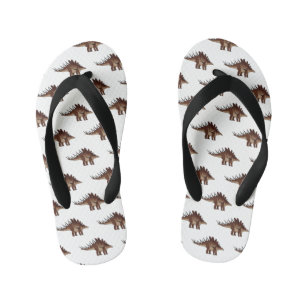 ケトロサウルス漫画イラストレーション キッズビーチサンダル