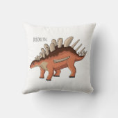 ケトロサウルス漫画イラストレーション クッション (裏面)
