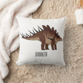 ケトロサウルス漫画イラストレーション クッション (ブランケット)