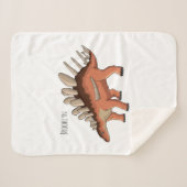 ケトロサウルス漫画イラストレーション シェルパブランケット (正面(横))