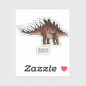 ケトロサウルス漫画イラストレーション シール (シート)