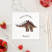 ケトロサウルス漫画イラストレーション スタンダードカクテルナプキン (インサイチュ)