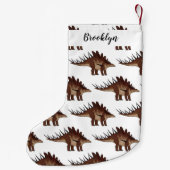 ケトロサウルス漫画イラストレーション スモールクリスマスストッキング (裏面)