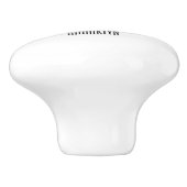 ケトロサウルス漫画イラストレーション セラミックノブ (側面)