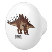 ケトロサウルス漫画イラストレーション セラミックノブ (右)