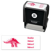 ケトロサウルス漫画イラストレーション セルフインキングスタンプ (インサイチュ)