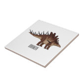 ケトロサウルス漫画イラストレーション タイル (側面)