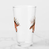 ケトロサウルス漫画イラストレーション タンブラーグラス (左)