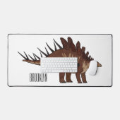 ケトロサウルス漫画イラストレーション デスクマット (キーボード&マウス)