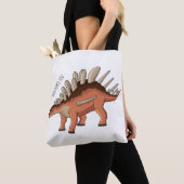 ケトロサウルス漫画イラストレーション トートバッグ (クローズアップ)