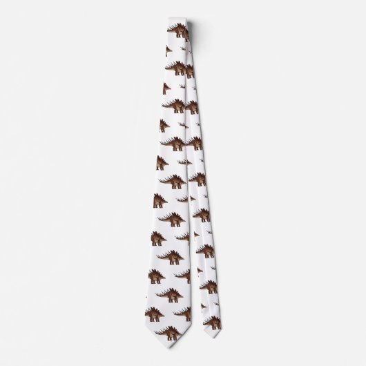 ケトロサウルス漫画イラストレーション ネクタイ (正面)