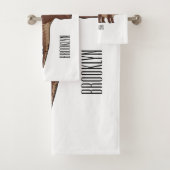 ケトロサウルス漫画イラストレーション バスタオルセット (インサイチュ)