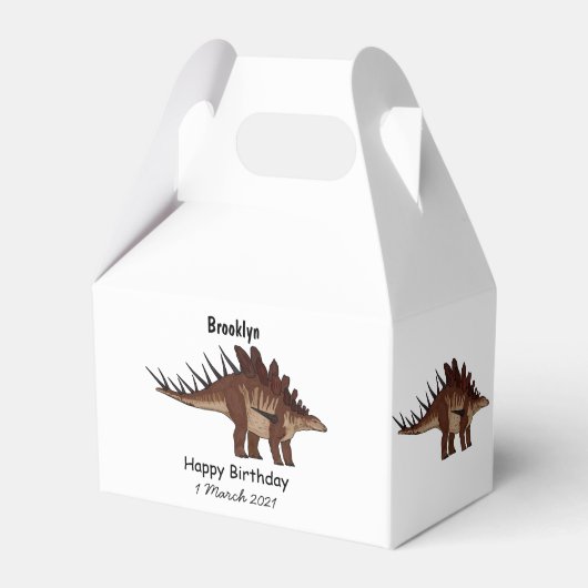 ケトロサウルス漫画イラストレーション フェイバーボックス (正面サイド)