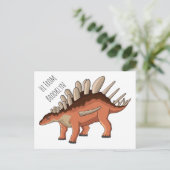 ケトロサウルス漫画イラストレーション ポストカード (スタンド正面)