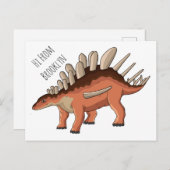 ケトロサウルス漫画イラストレーション ポストカード (正面/裏面)