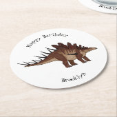 ケトロサウルス漫画イラストレーション ラウンドペーパーコースター (アングル)
