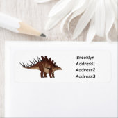 ケトロサウルス漫画イラストレーション ラベル (インサイチュ)