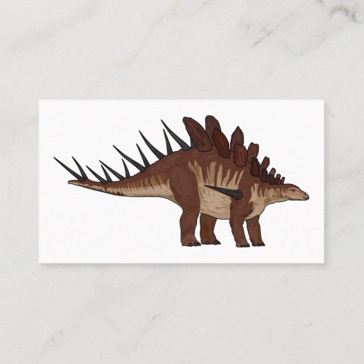 ケトロサウルス漫画イラストレーション 名刺 (裏面)