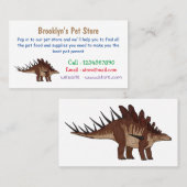 ケトロサウルス漫画イラストレーション 名刺 (正面/裏面)