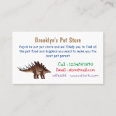 ケトロサウルス漫画イラストレーション 名刺 (正面)