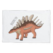 ケトロサウルス漫画イラストレーション 枕カバー (裏面)