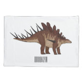 ケトロサウルス漫画イラストレーション 枕カバー (裏面)