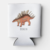 ケトロサウルス漫画イラストレーション 缶クーラー (正面)