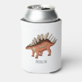 ケトロサウルス漫画イラストレーション 缶クーラー (缶裏面)