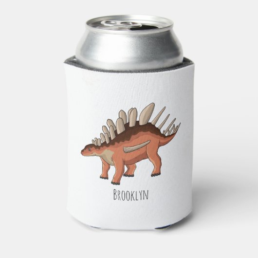 ケトロサウルス漫画イラストレーション 缶クーラー (缶裏面)