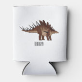 ケトロサウルス漫画イラストレーション 缶クーラー (正面)